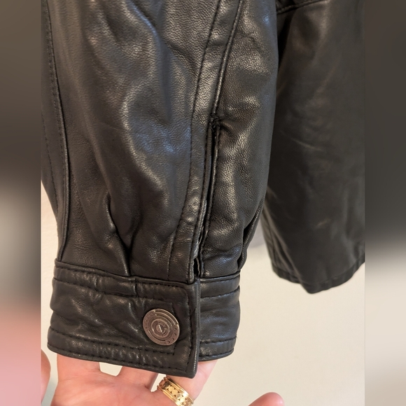 Kasper Leather Military Field Jacket - Picture 3 of 13